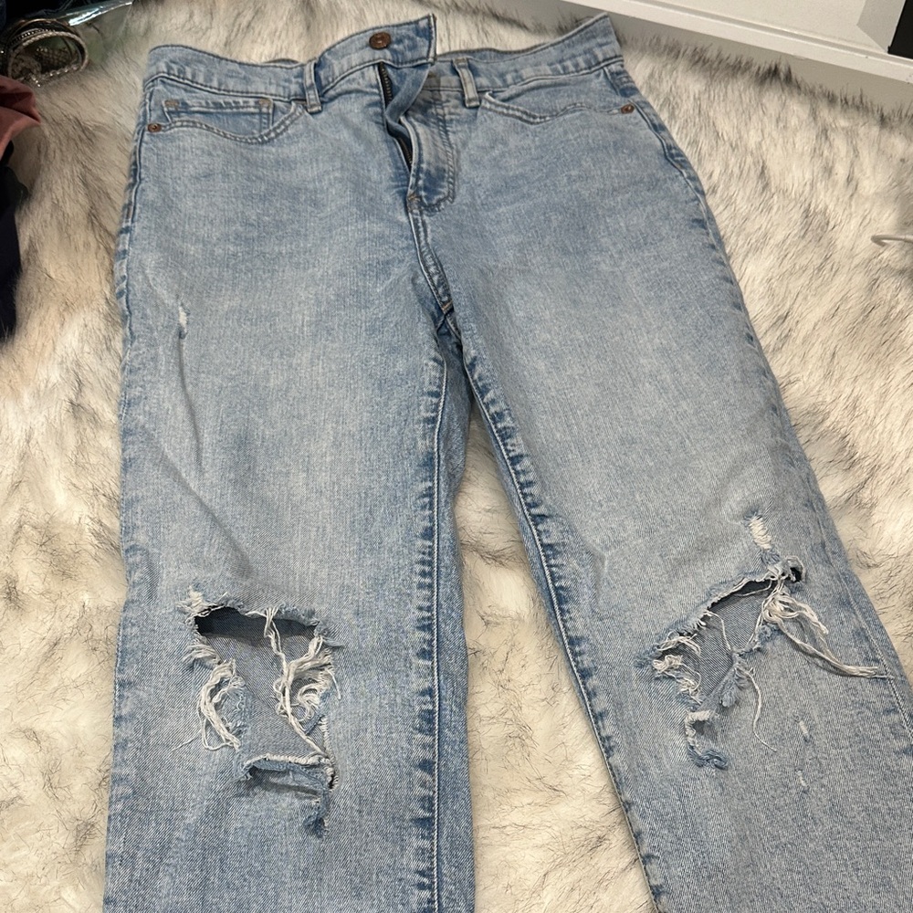 Express Distressed Mom Jeans - Picture 3 of 4